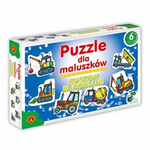 Puzzle dla Maluszków - Maszyny Budowlane