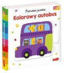 Książeczka Akademia Mądrego Dziecka. Pierwsze puzzle. Kolorowy Autobus