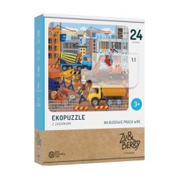 Puzzle 24 elementy Na Budowie praca wre