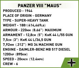 Klocki Panzer VIII Maus