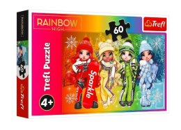 Puzzle 60 elementów Radosne lalki Rainbow high