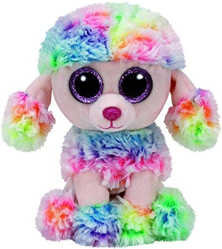 Maskotka TY Beanie Boos Poofie - wielobarwny pudel, 15 cm