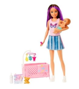 Lalka Barbie Skipper Opiekunka Łóżeczko i bobas