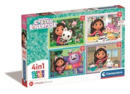 Puzzle 4w1 Koci Domek Gabi