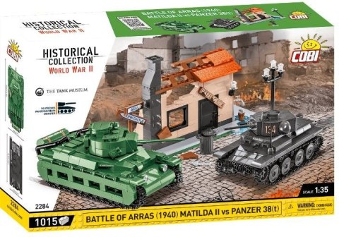 Klocki Bitwa pod Arras 1940 Matilda II kontra Panzer 38(t)