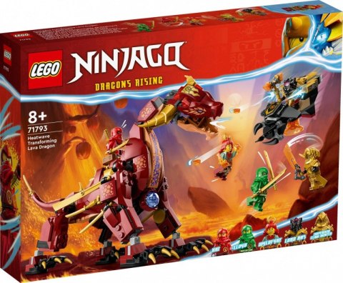 Klocki Ninjago 71793 Lawowy smok zmieniający się w falę ognia