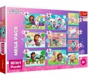 Puzzle 10w1 W świecie Gabi Gabby Dollhouse