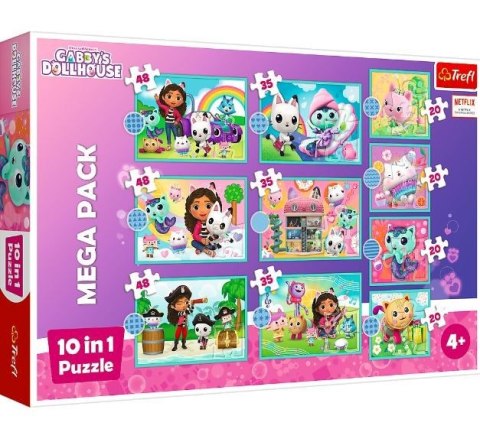 Puzzle 10w1 W świecie Gabi Gabby Dollhouse