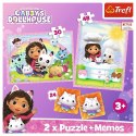 Puzzle 2w1 memos Gabi z kocim przyjacielem Gabbys Dollhouse