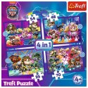 Puzzle 4w1 Bohaterowie Psi Patrol Paw Patrol