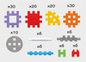 Klocki konstrukcyjne Mini Wafle Konstruktor 140