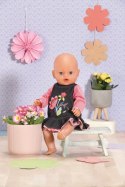 Sukienka jeansowa Dolly Moda dla lalki Baby Born 43 cm