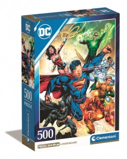 Puzzle 500 elementów Compact DC Comics Liga Sprawiedliwych (Justice League)