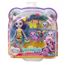 Lalka Enchantimals + figurki zwierzątek Rodzina Lemurów