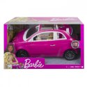 Lalka Barbie + Samochód Fiat 500 kabriolet