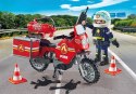 Zestaw z figurką Action Heroes 71466 Motocykl straży pożarnej na miejscu wypadku