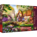 Puzzle 1000 elementów Premium Urocza chatka w lesie