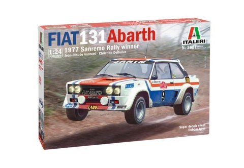 Model do sklejania Fiat 131 Abarth 1977 San Remo Rally Winn