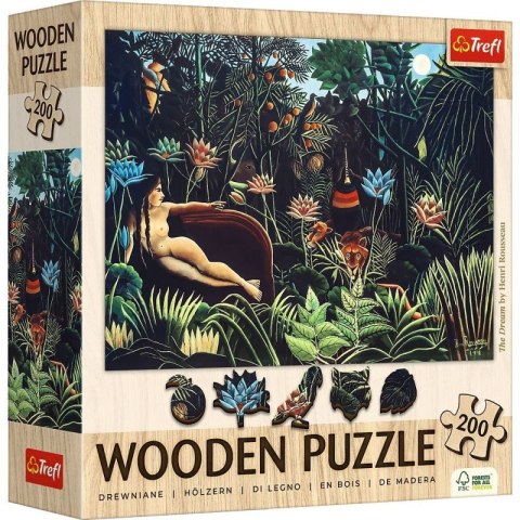 Puzzle drewniane 200 elementów Sen Henri Rosseau