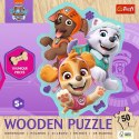 Puzzle drewniane 50 elementów Psi Patrol Wesoła gromadka piesków